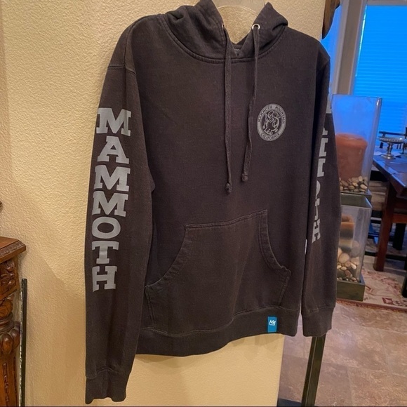 MAMMOTH Gray Hoodie Sweatshirt Size Small-Unisex - Picture 2 of 8